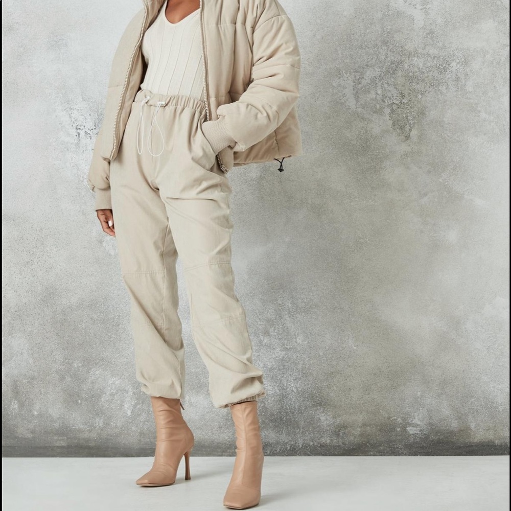 NEW w/ tags - Missguided Beige Joggers
